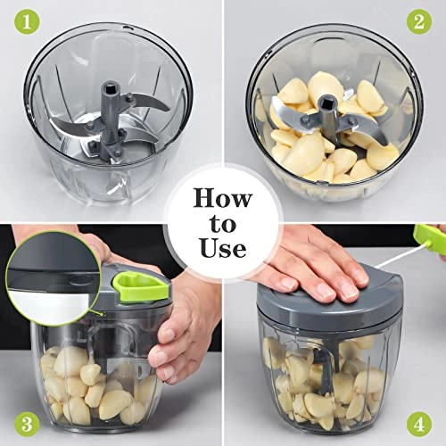 Manual Food Chopper - 900ML 5