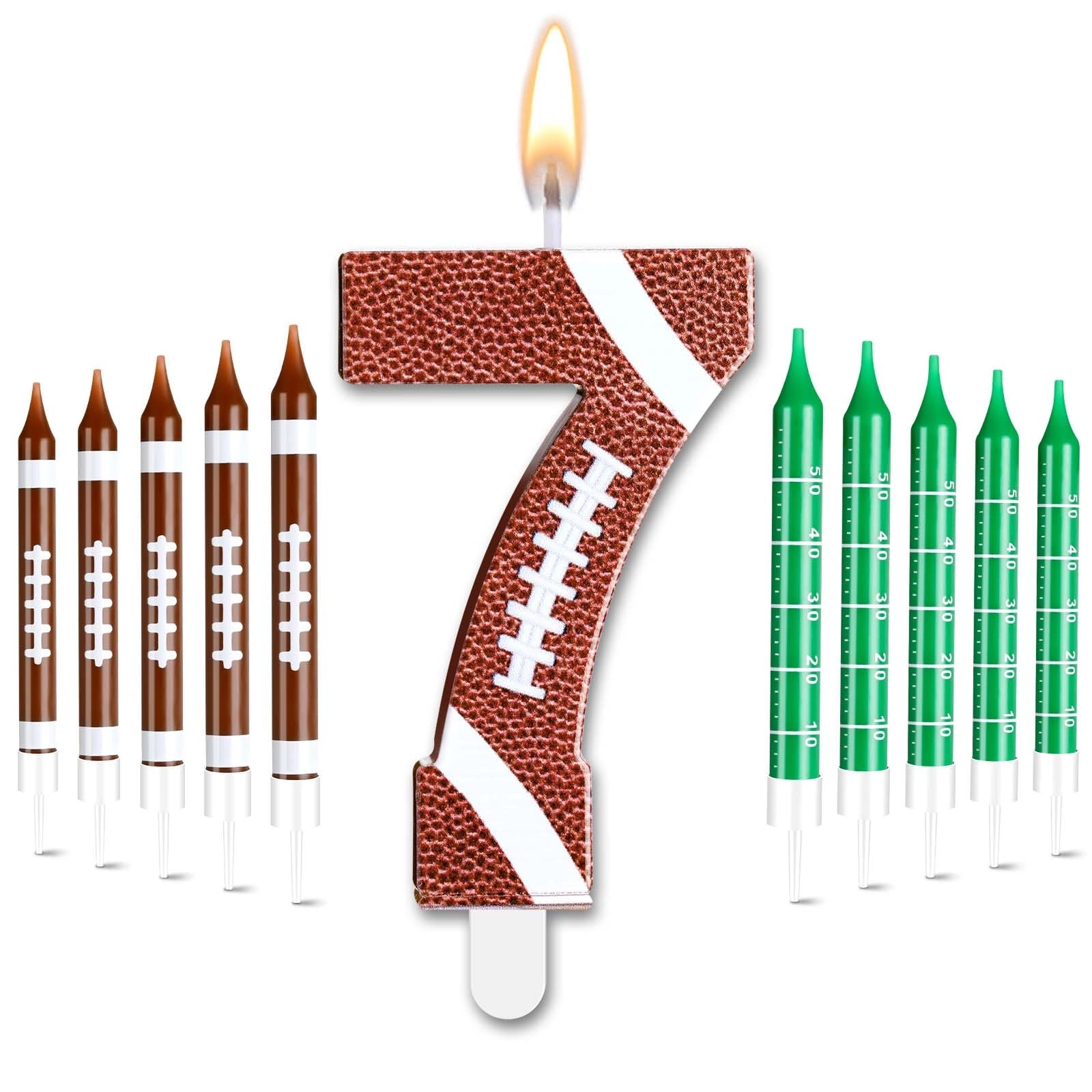 11 PCS Football Birthday Candles