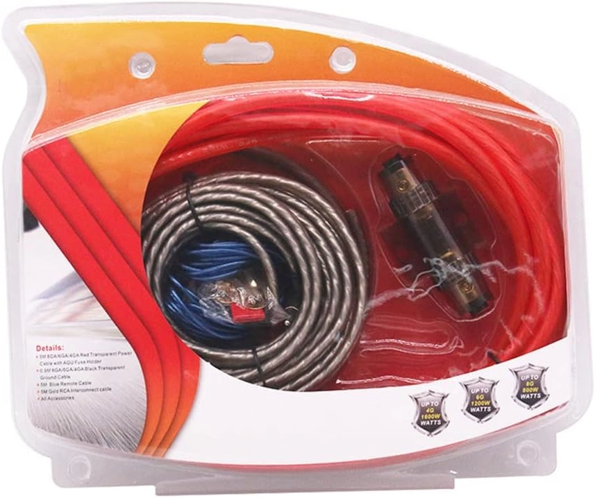 RCA Subwoofer Cable - 8GA 90 Degree