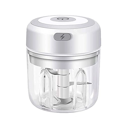 Electric Garlic Chopper - 250ML Rechargeable Cordless