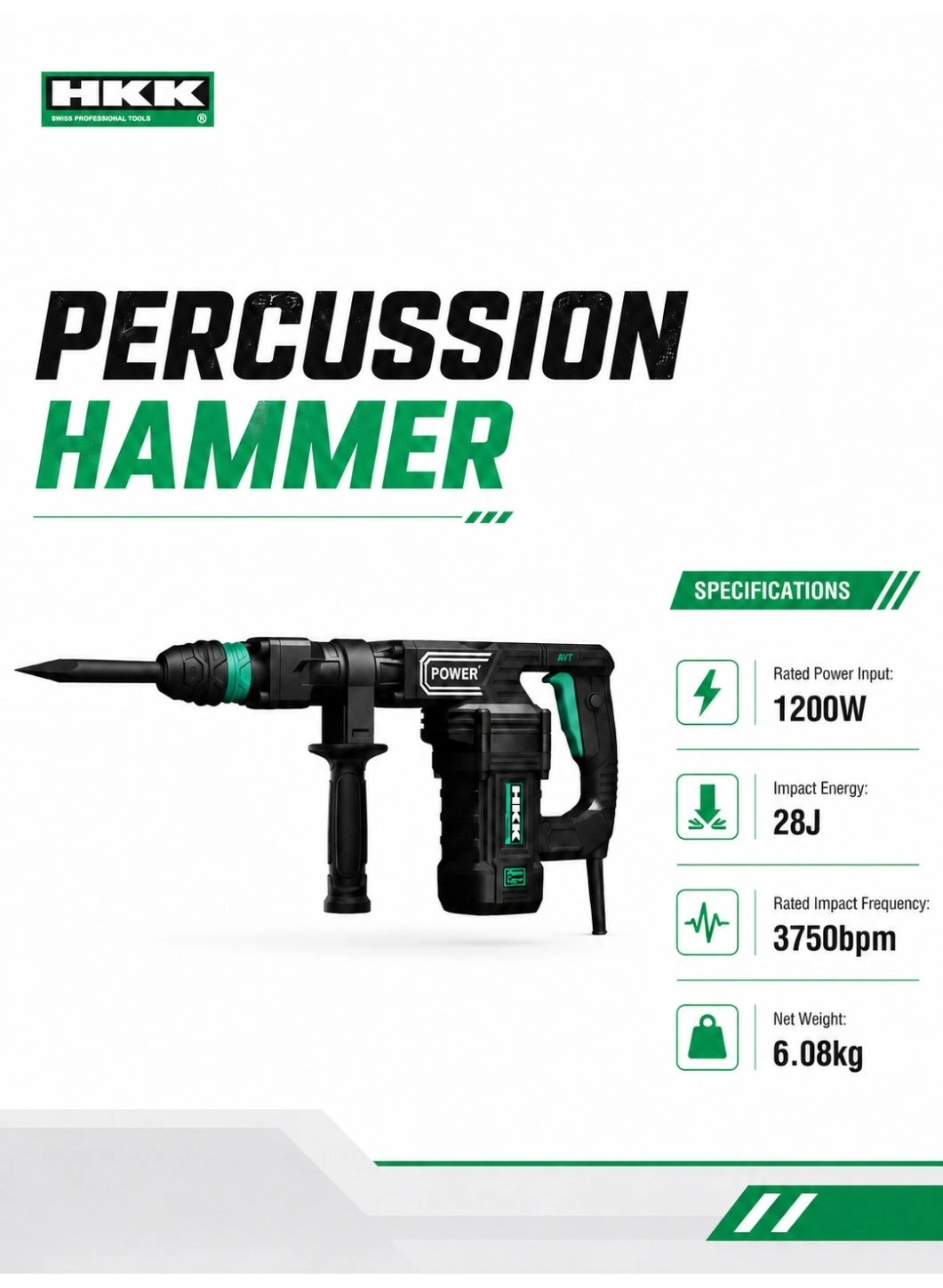 Percussion Hammer - 1200W