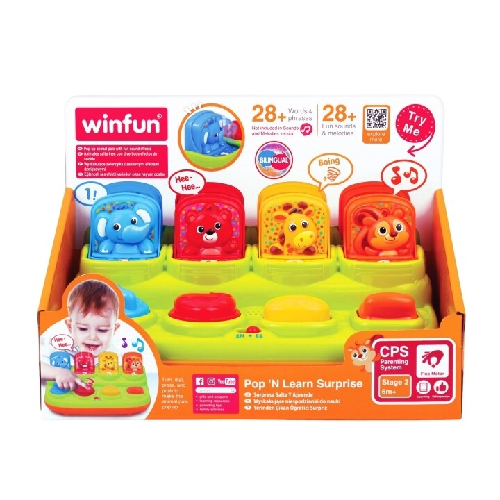 Pop 'N Learn Animal Friends Toy - Suitable for 6 months and above