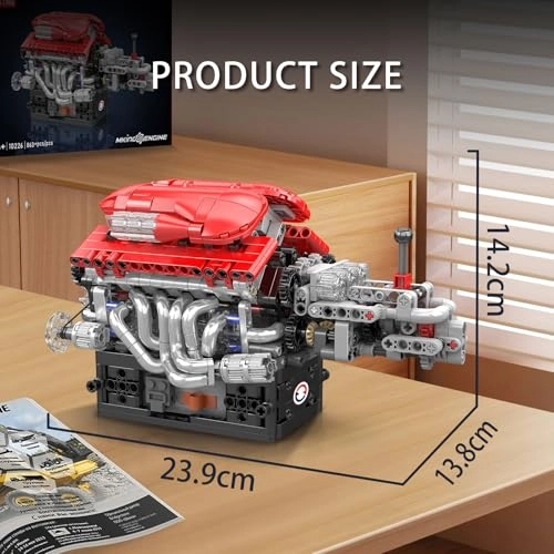 FE V12 Engine (10226) - 863+PCS Gearbox 12-Cylinder