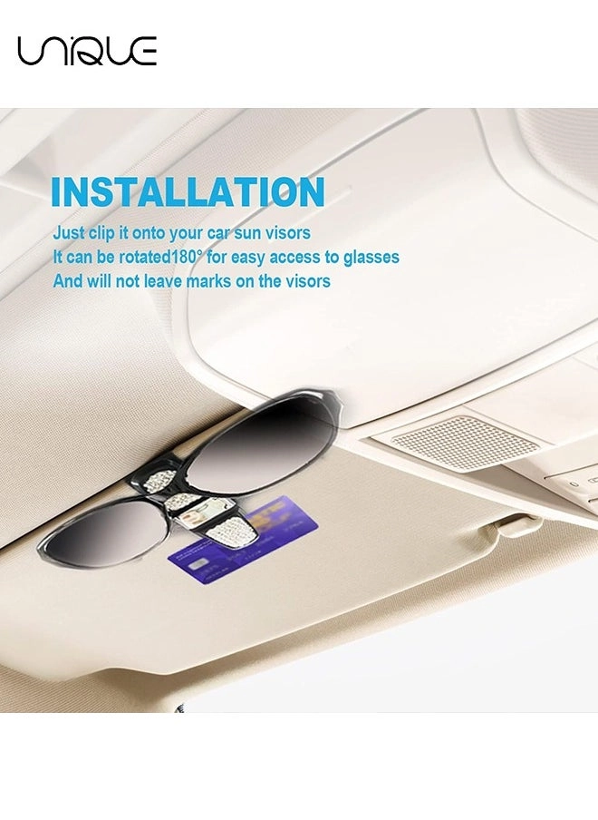 Car Glasses Organizer - 2PCS White
