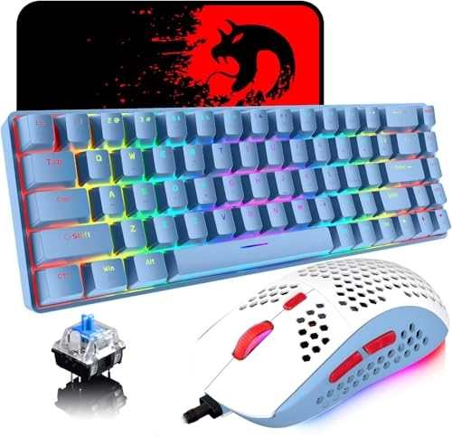 Mechanical Keyboard + Honeycomb Mouse + Mouse Pad - Wired