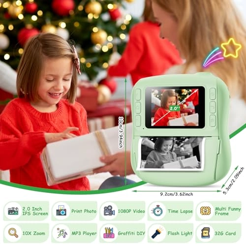 Kids Camera Instant Print - 32GB 14MP 1080P