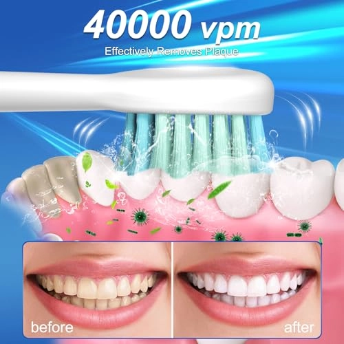 Electric Toothbrush - 6 Modes 4 Replaceable Brush Heads IPX7