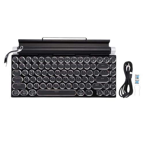Retro Typewriter Keyboard - Wired/Wireless