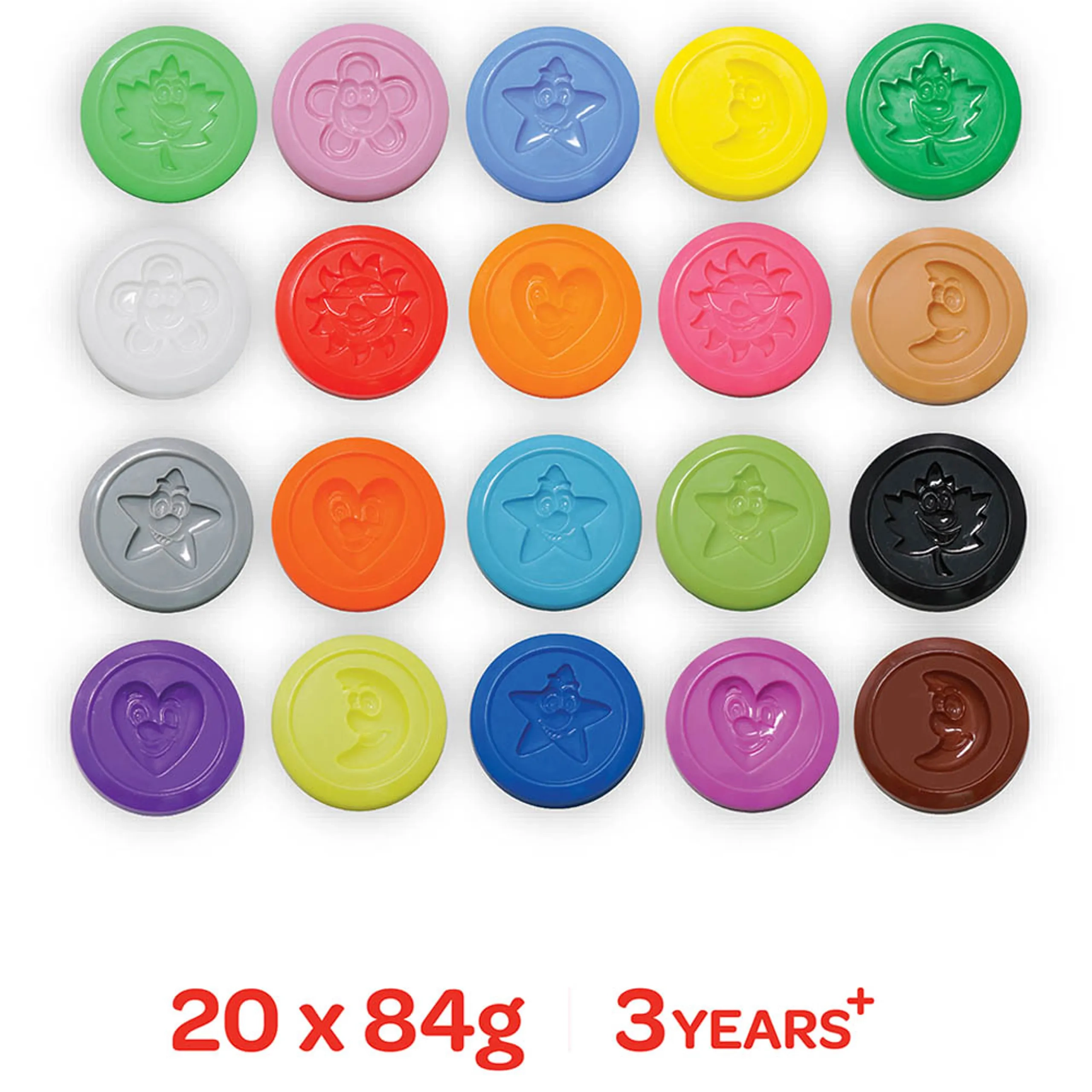 Dough Creations Ultimate Color Pack - 2.07 Kg 20 pcs.
