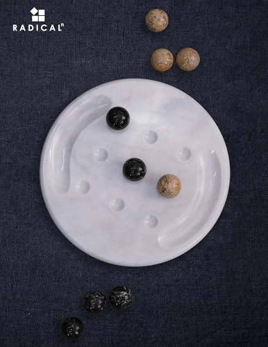 tic_tac_toe - Marble Handmade Red and Coral