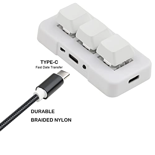 Mini USB Type C Wired 3 Key Mechanical Keypad - Wired/Wireless