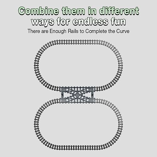 City Train Tracks - HO 40PCS