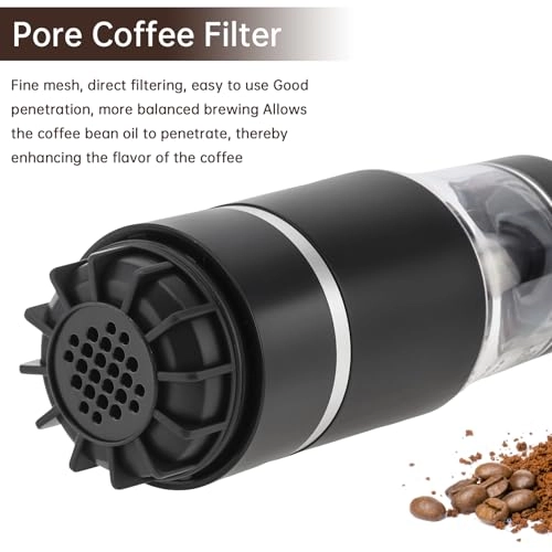 Hand Press Espresso Maker - 60 Milliliters ground coffee and capsules