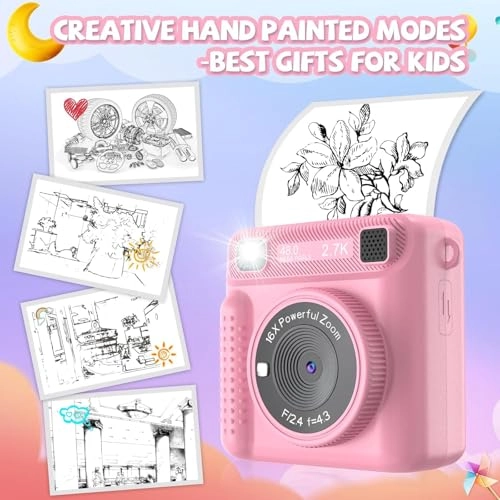 Kids Instant Camera - 1080P 32GB