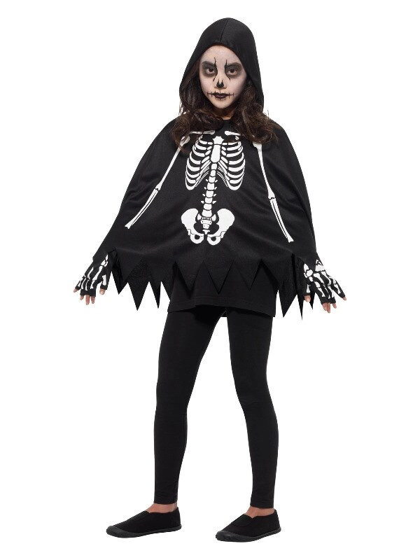 Party Zone Skeleton Poncho - Kids