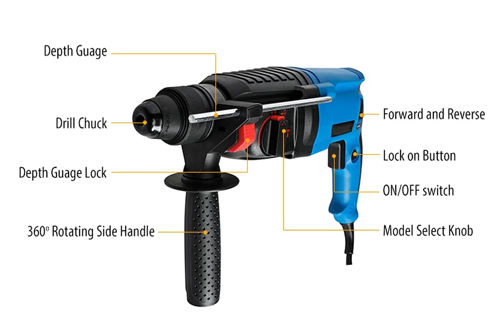 Multifunction Electric Hammer Drill - 26mm 800-900Watt 220V
