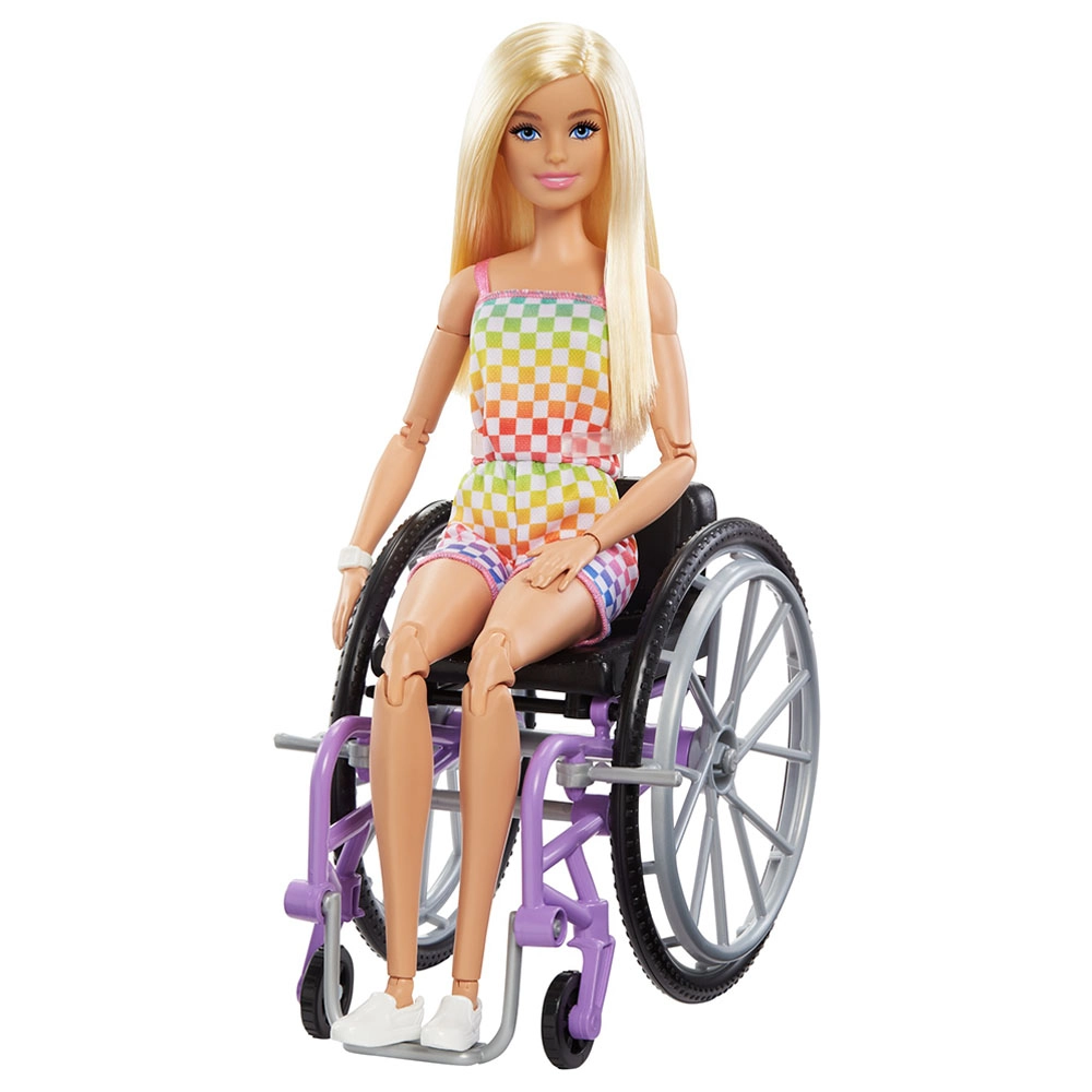 Barbie Fashionistas - Straight Blonde Hair Wheelchair Ages 3+