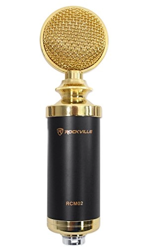 RCM02 - Large Diaphragm XLR Microphone + iSTAND 75 - Boom Arm Weighted Base
