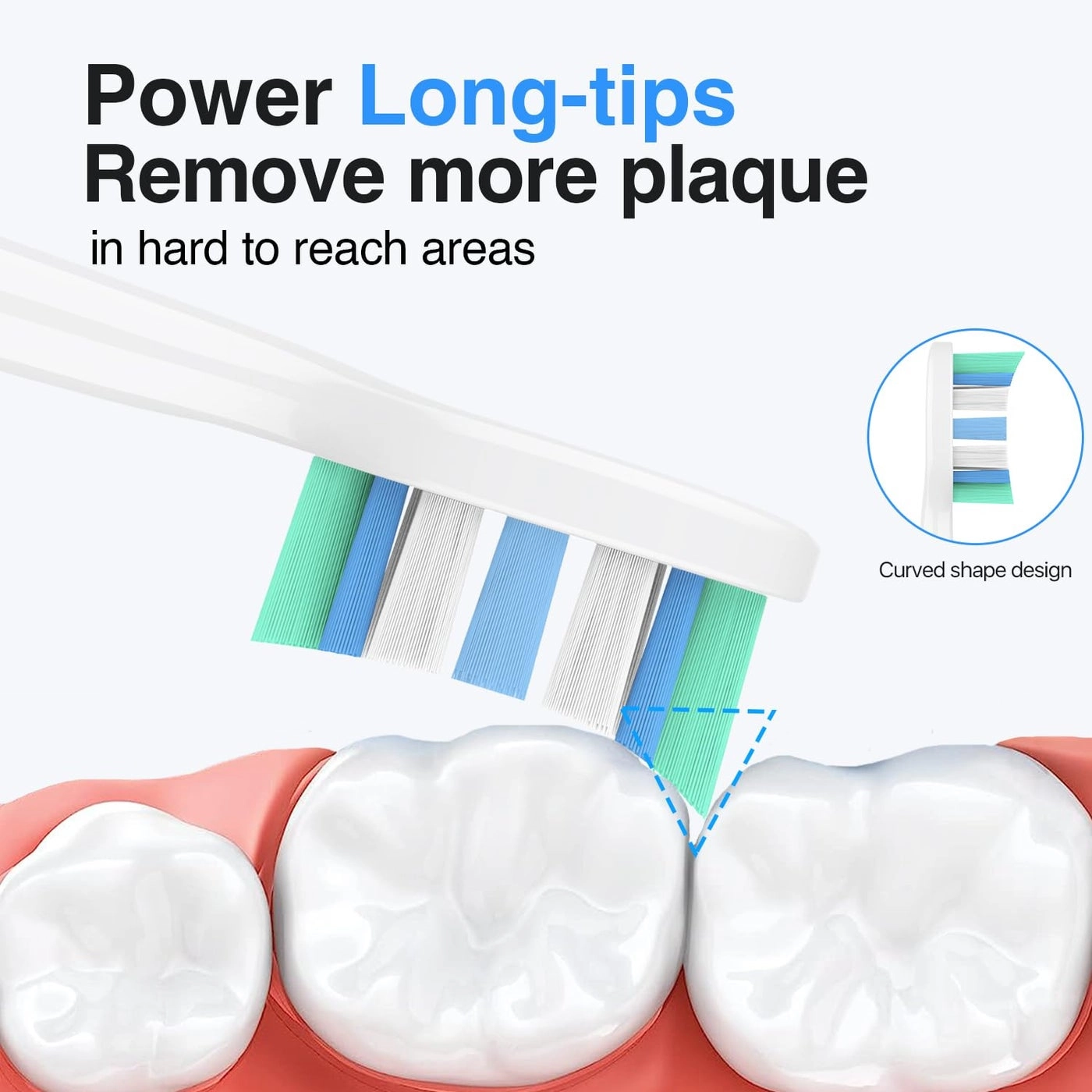 Electric Toothbrush Heads - Philips Sonicare C1 C2 G2 4100 6 Pcs
