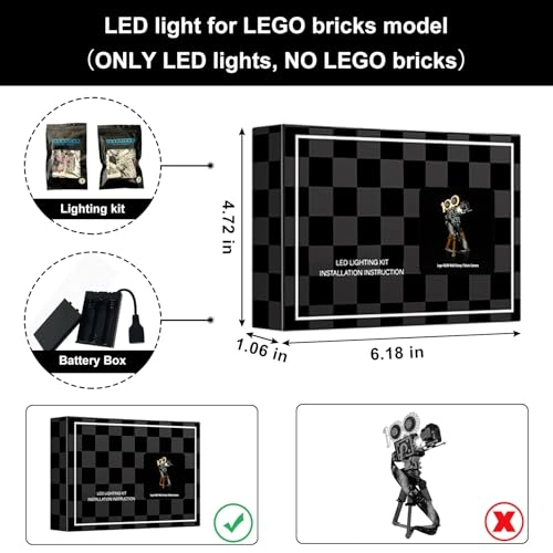 LED Light for LEGO Walt Disney Tribute Camera Set 43230 - ABS Plastic 1