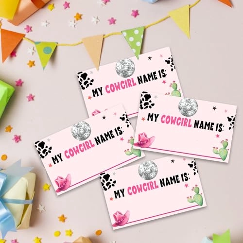 What is Your Cowgirl Name Game - 20.00 months 30 Name Stickers