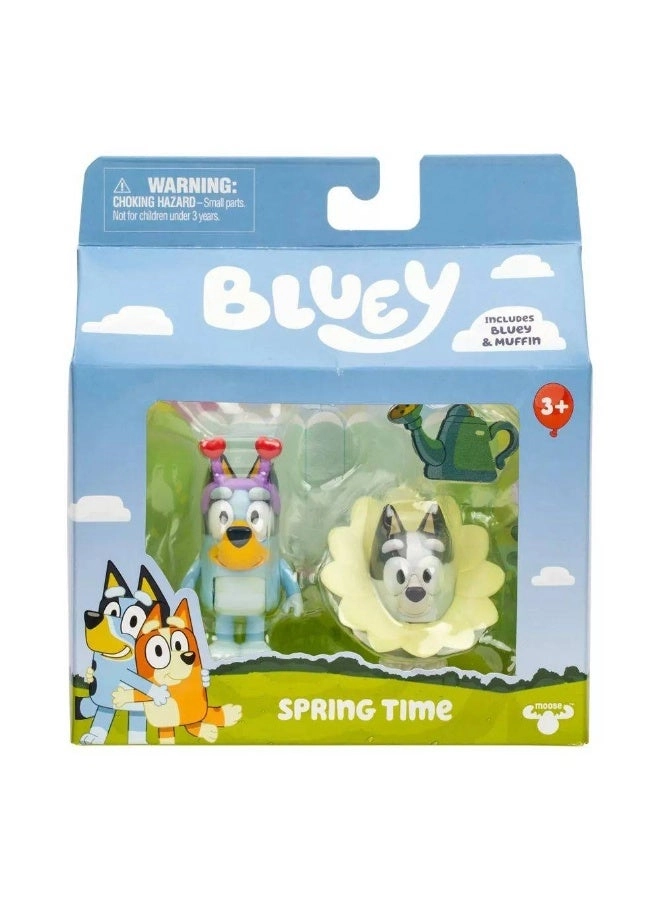 Spring Time Figure Pack - Bluey + Muffin 2 pcs