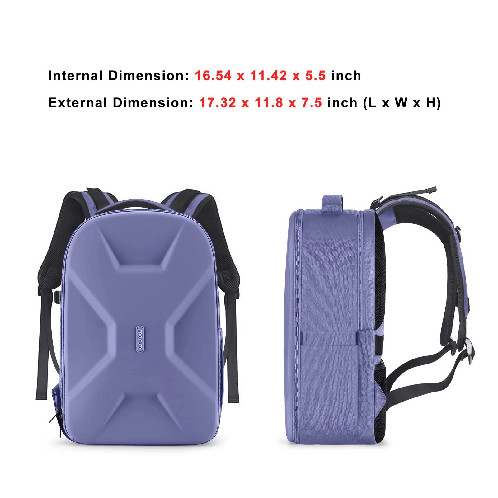 Mocamhsbg - 7.5"D x 11.8"W x 7.5"H Compatible with Canon/Nikon/Sony Hard Shell