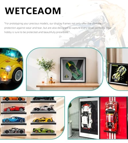 Display Wallboard - 8.08x8.08 inches for Lego Speed Champions Lotus Evija 76907 Race Car