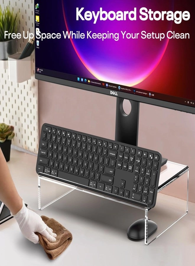 Clear Acrylic Monitor Stand Riser