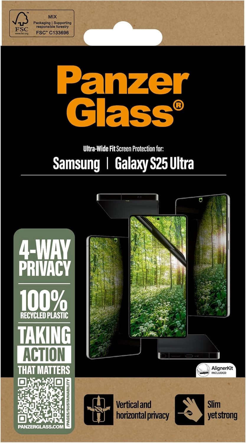 Privacy Screen Protector Samsung Galaxy S25 Ultra - Edge-to-Edge Anti-Glare