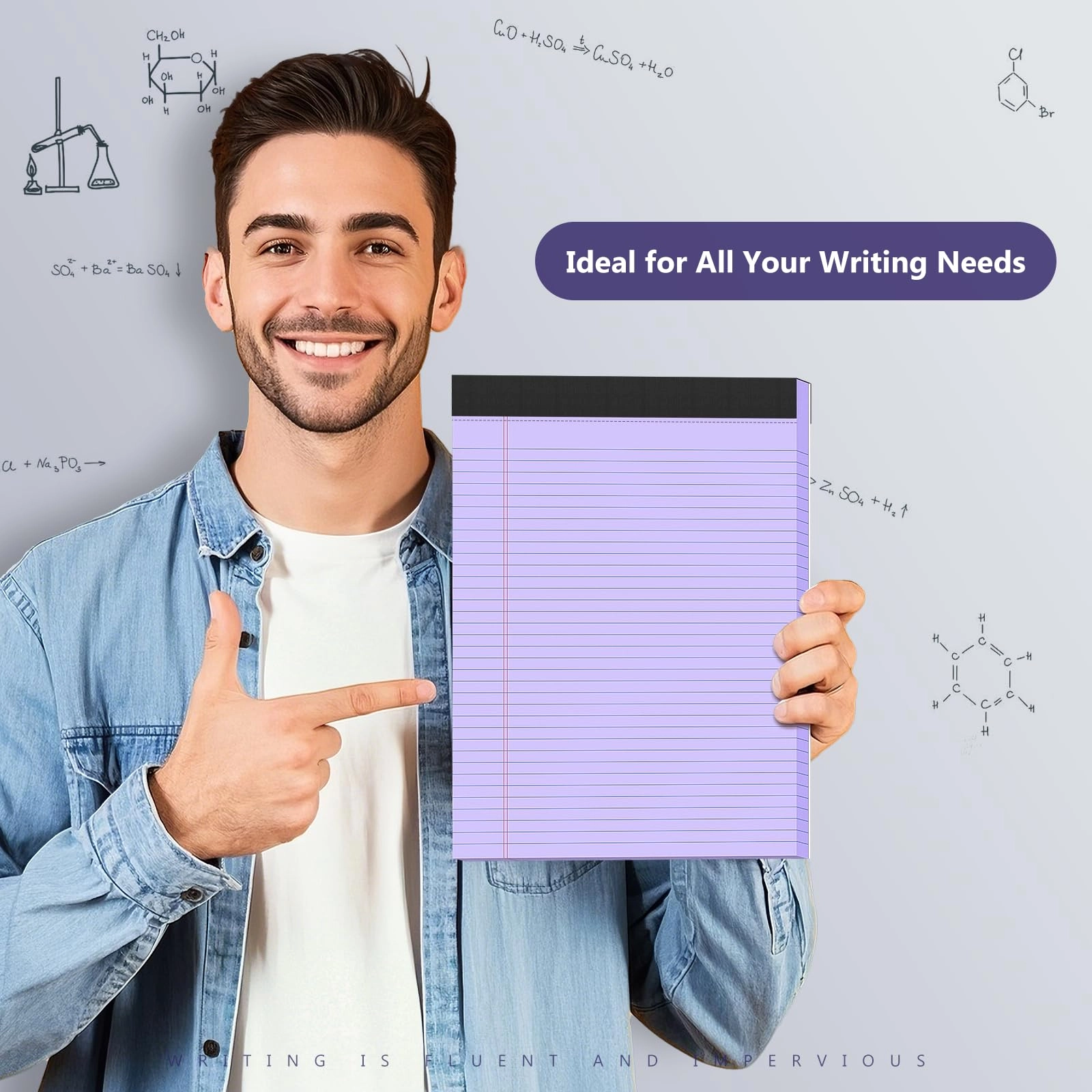 Legal Pad 8.5 x 11 - Lined 50 Sheets