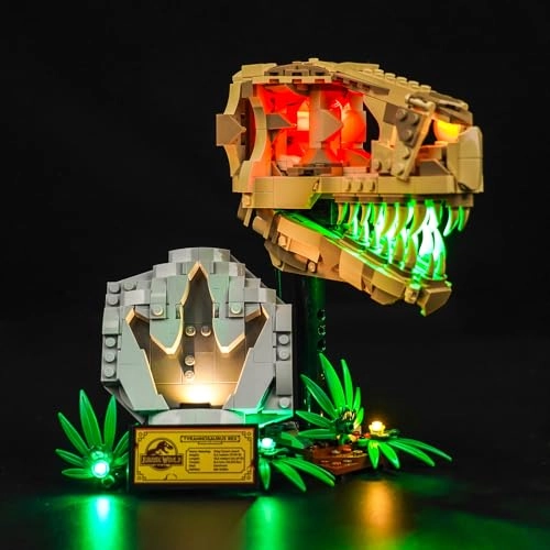 LED Light Set for LEGO Dinosaur Fossils: T. rex Skull 76964 - Copper
