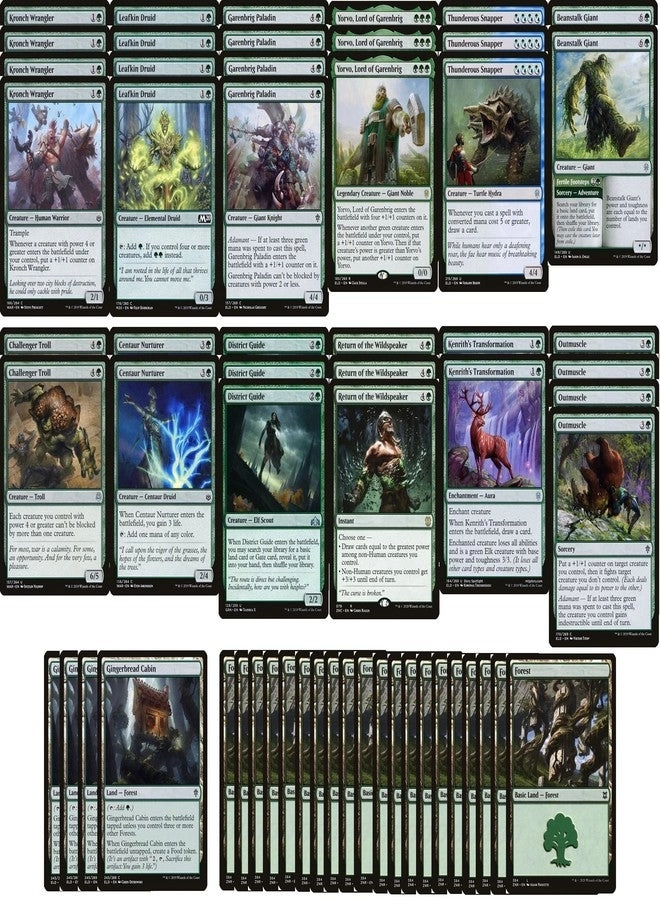 MTG Decks & More Magic The Gathering: Massive Creature Deck - Green 60 Card Modern Legal