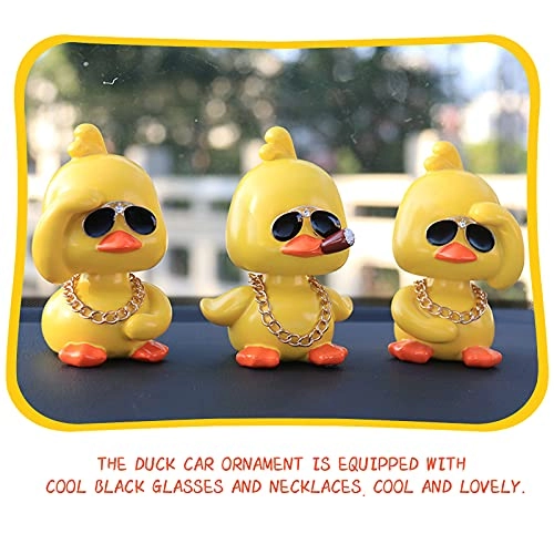 Duck Car Ornament - Shaking Head Resin