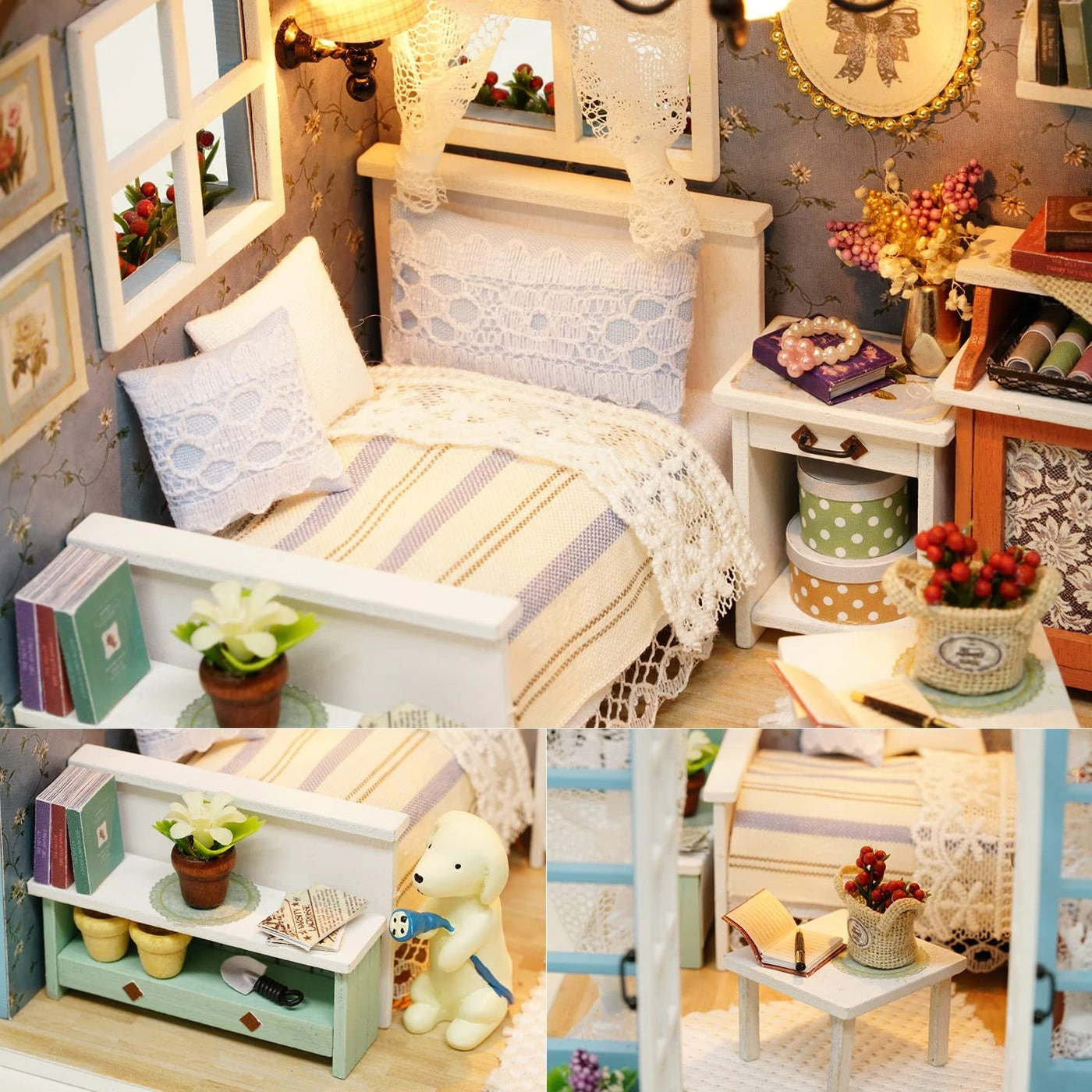 DIY Miniature Dollhouse Kit - Warm Moment 1:24