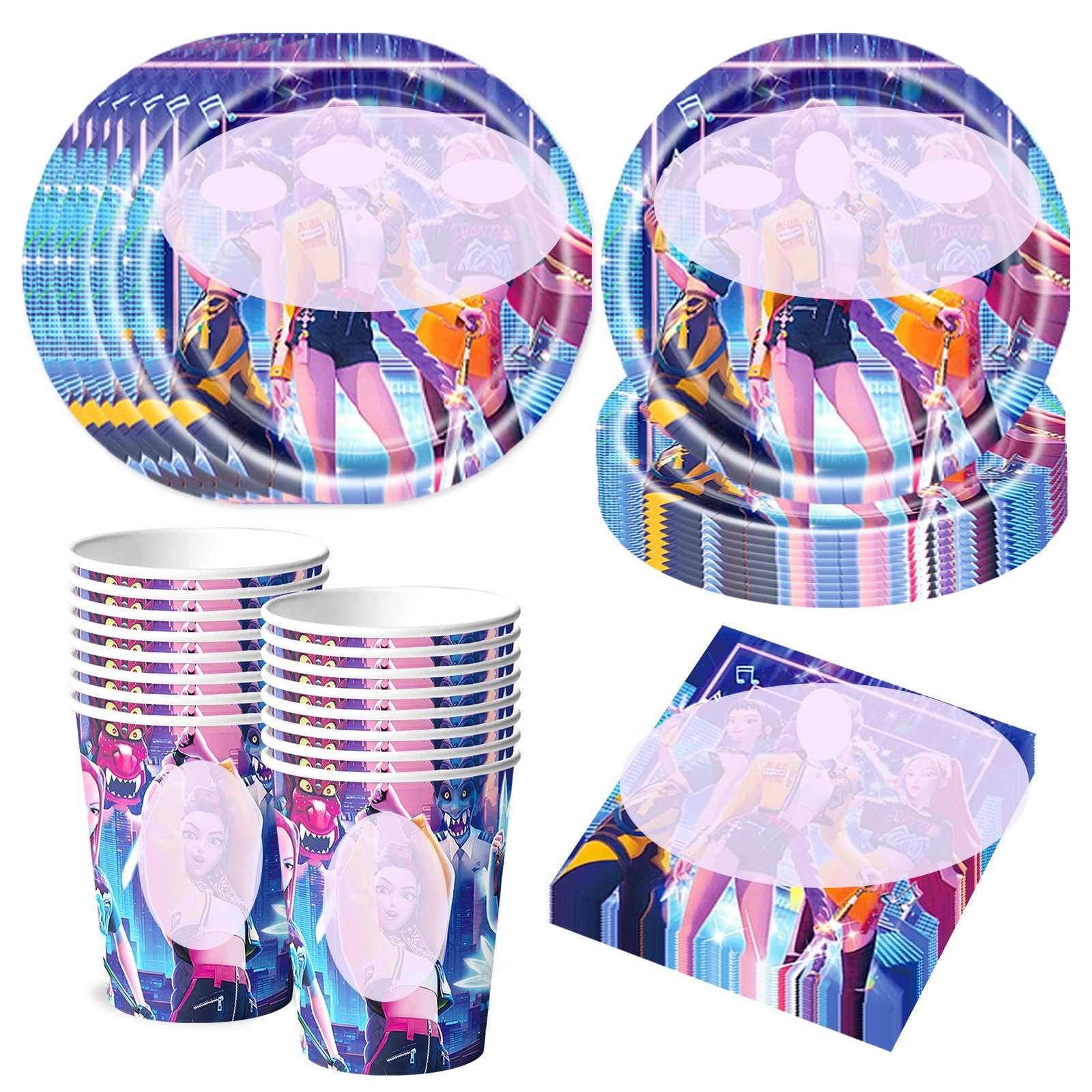 Party Tableware - 51Pcs Birthday