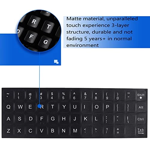 Universal English Keyboard Stickers - Wireless