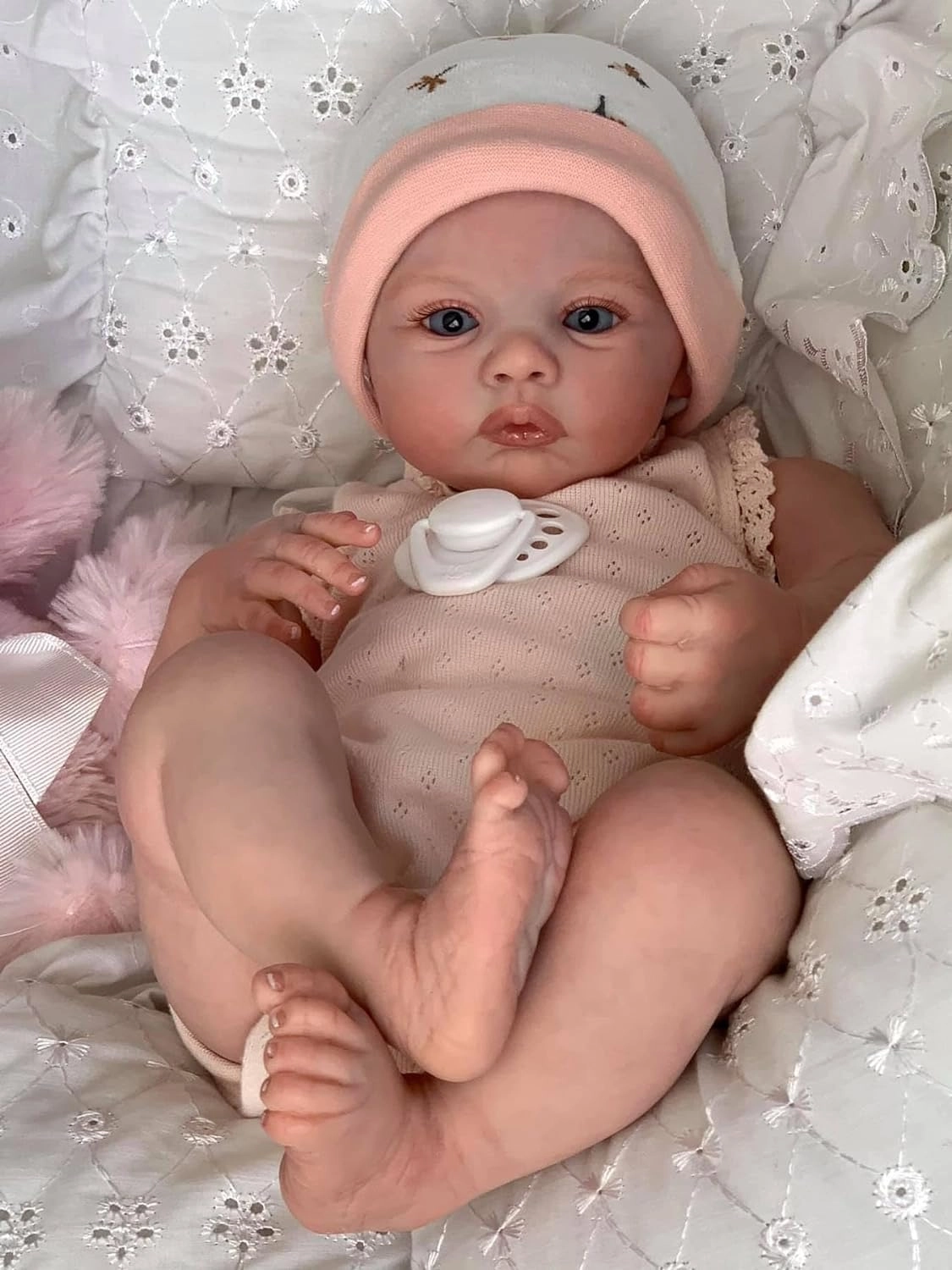 Reborn Baby Doll - 19 Inch Silicone Girl Ages 3+