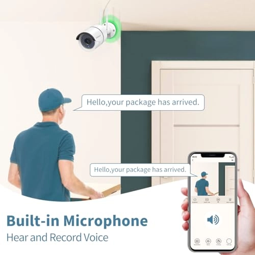 Outdoor Wireless Security Camera System - 4 Cameras 4 channels 1536p