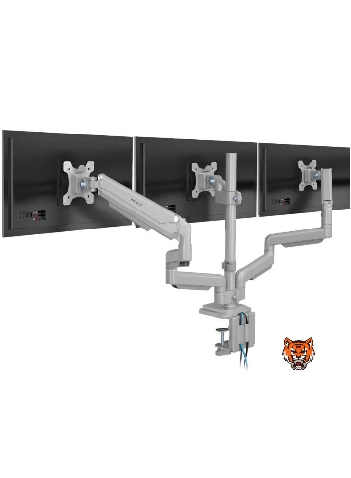 Tiger Triple Monitor Desk Mount - three 24”-32”