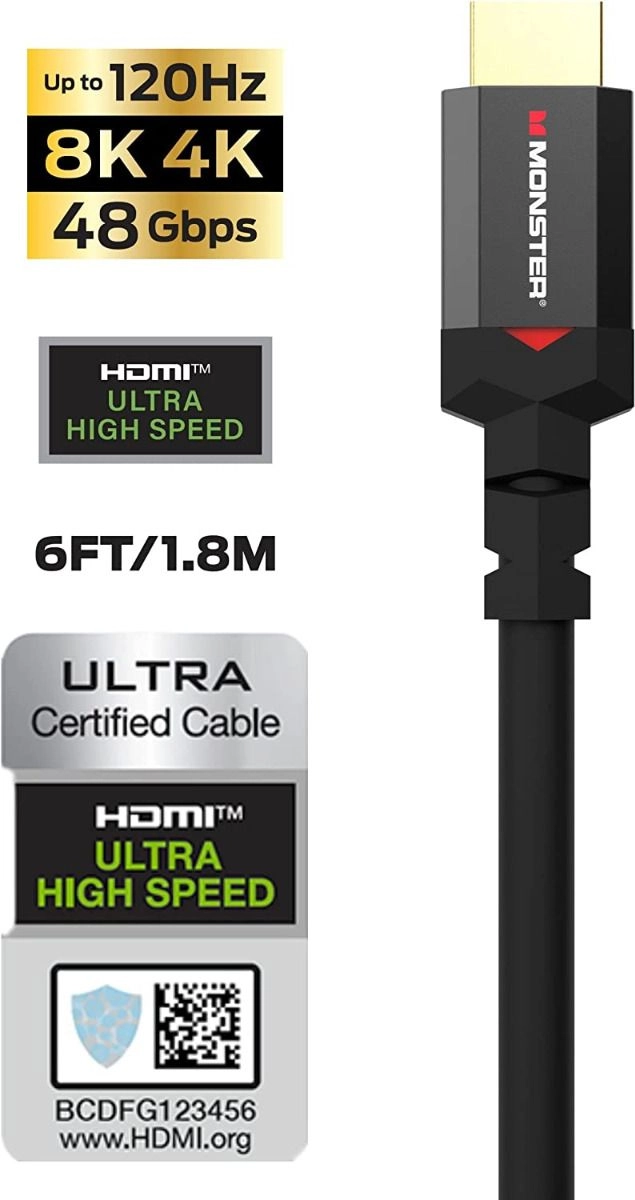 8K HDMI Cable 1.83m