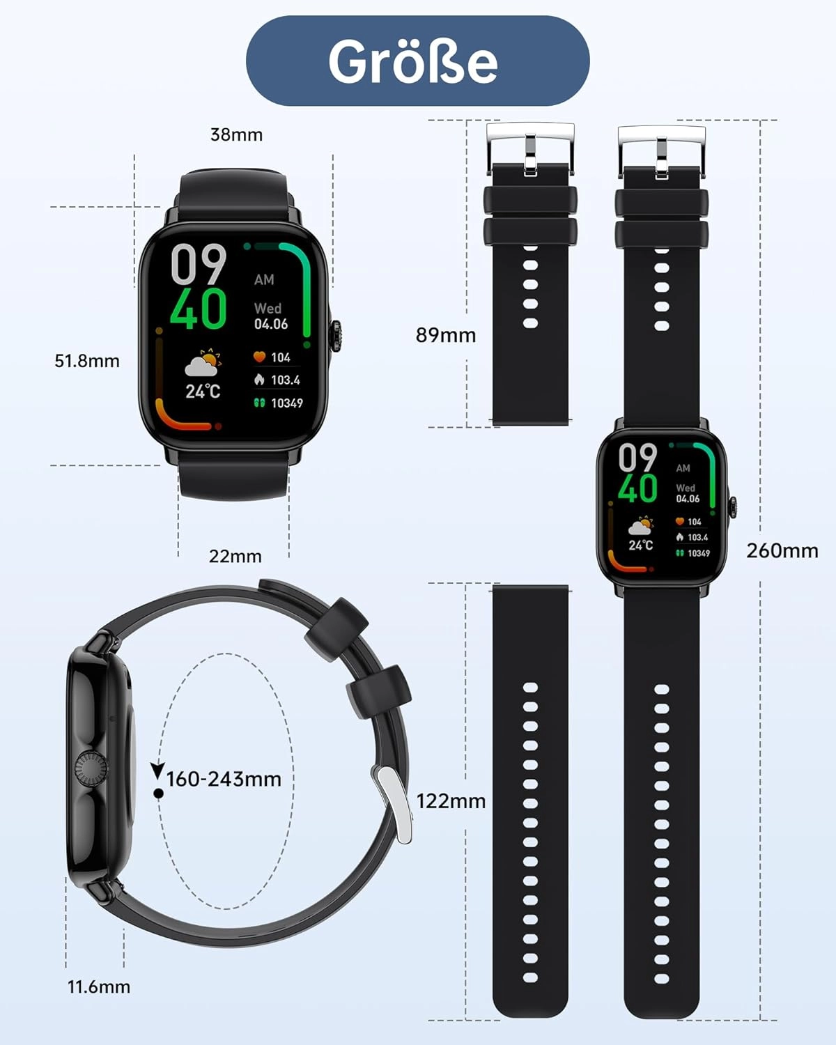 Waterproof Fitness Watch