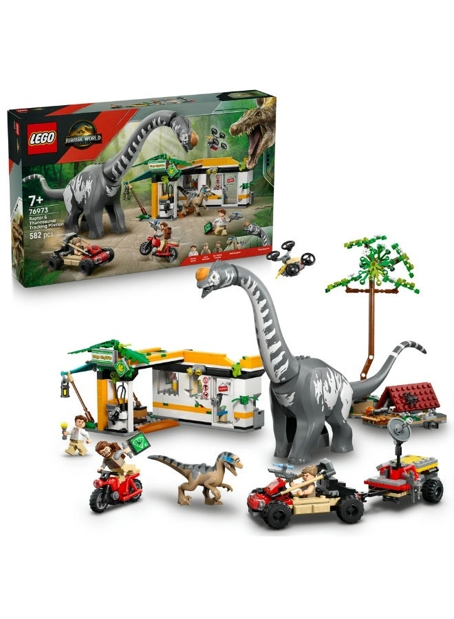 LEGO Jurassic World Raptor & Titanosaurus Tracking Mission (76973)