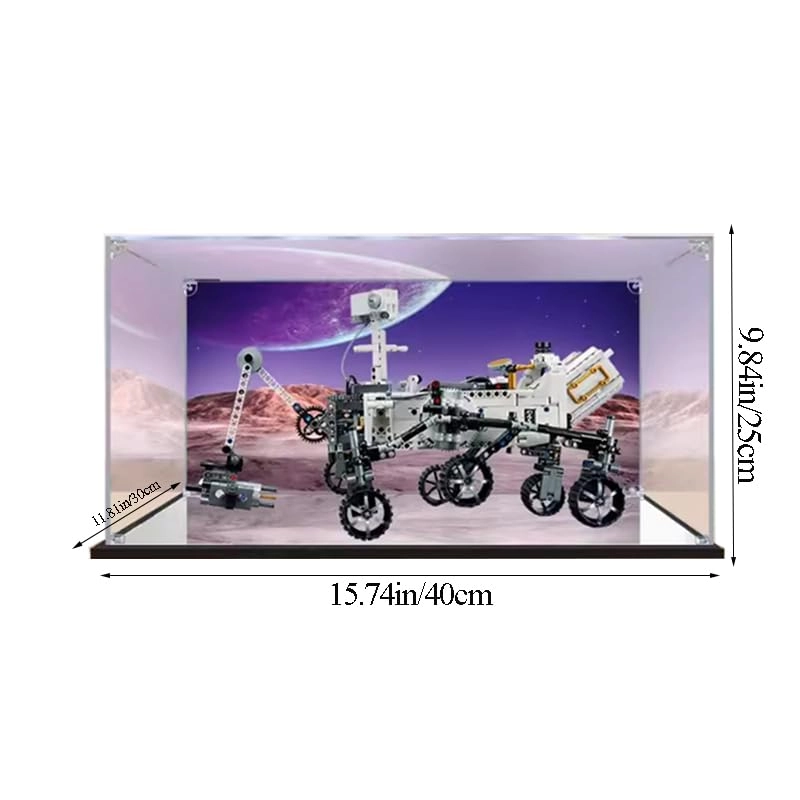 Clear Acrylic Display Case - NASA Mars Rover Perseverance Lego Technic