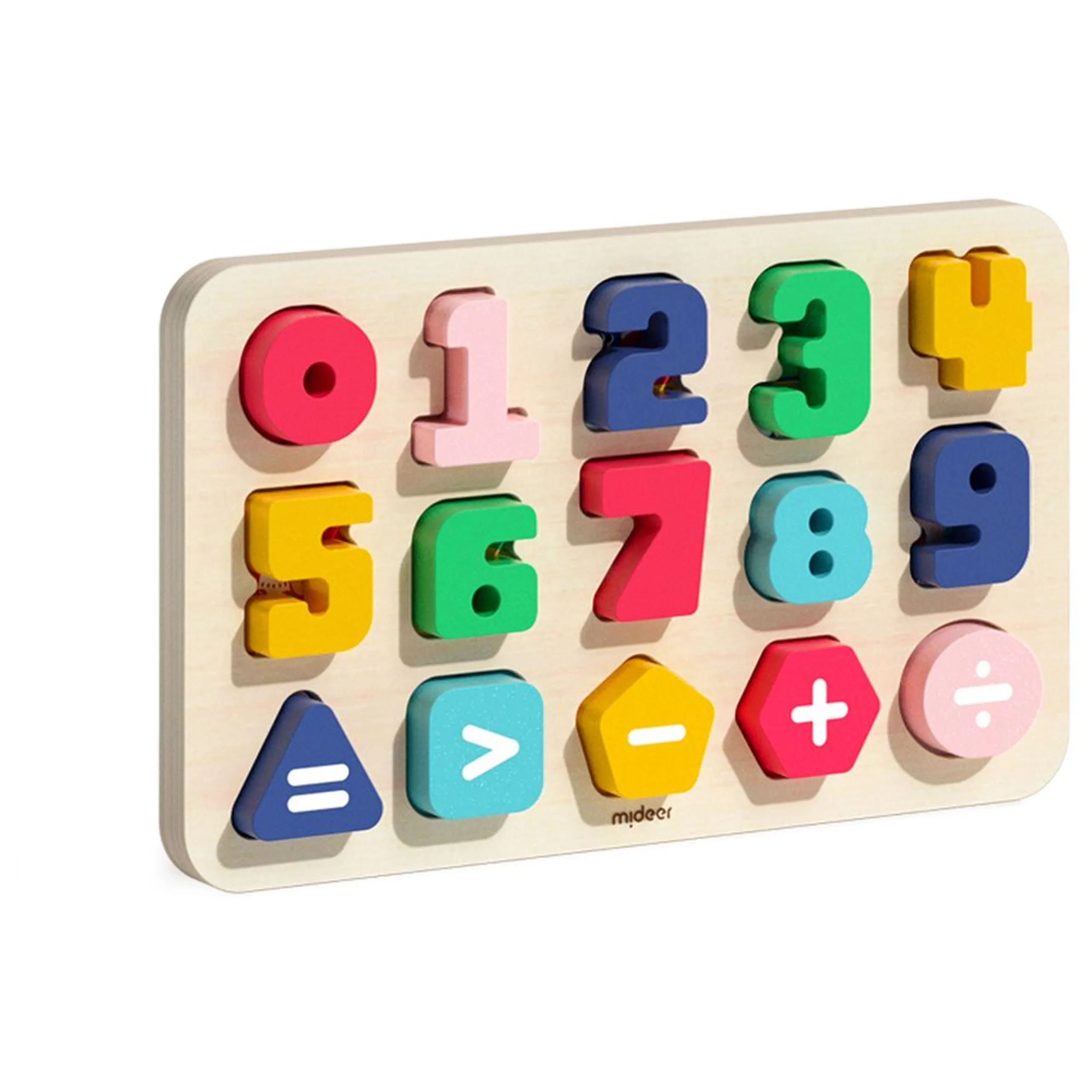 MIDEER Wooden Number Board - 18 Months