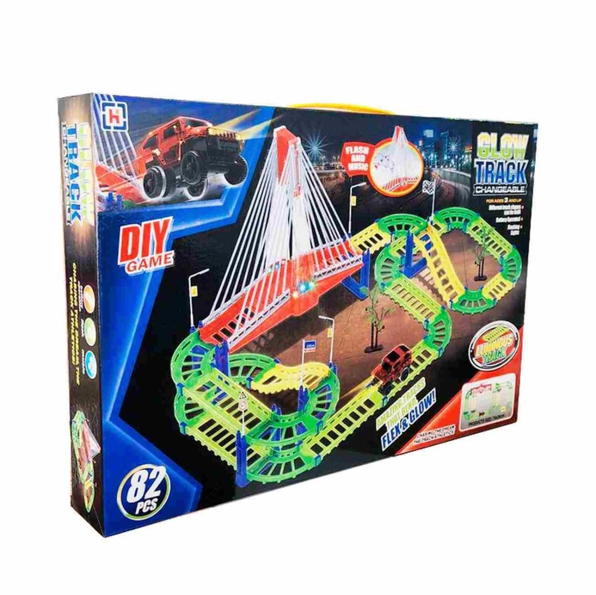 Jawda Railway luminous track - 5+ Multi Colour