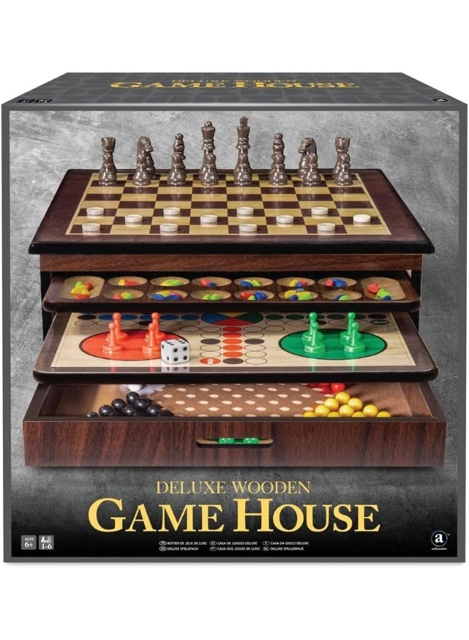 Ambassador Craftsman Deluxe Game House - 10 Games Wooden