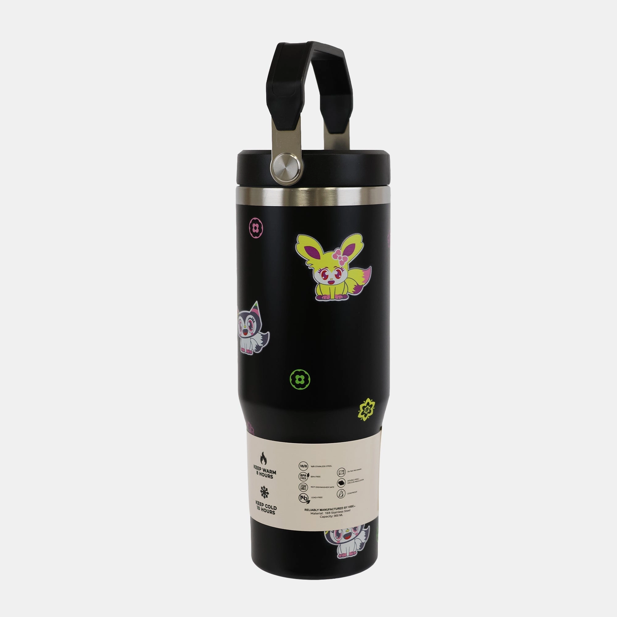 Vibe Mania Water Bottle Flip Straw 900 ml