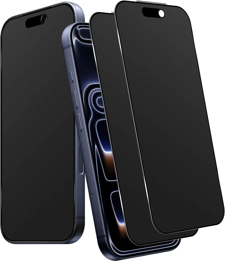 Muzz International Matte Privacy Ceramic Screen Protector for iPhone 17 Pro Max (2-Pack)