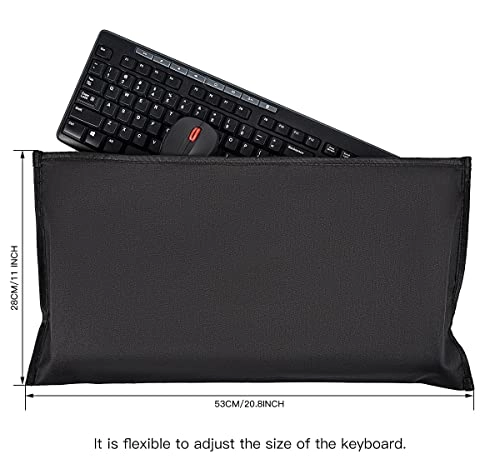 Keyboard Dust Cover - 20.8 x 11 inches Black